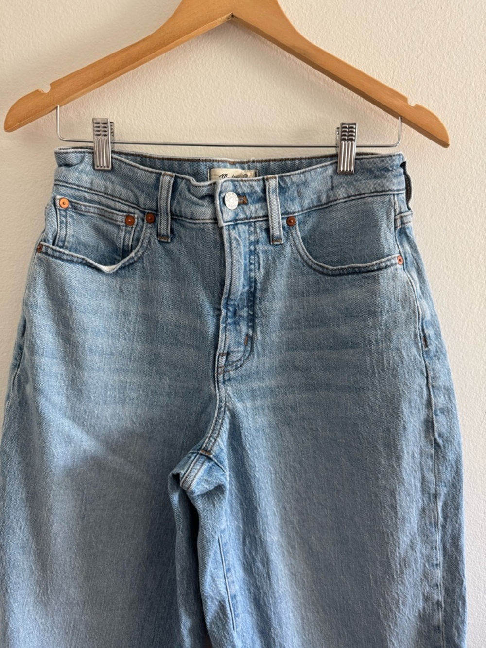 Madewell The Curvy Perfect Vintage Wide Leg Crop Jeans size 28 - Picture 5 of 8